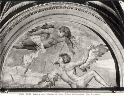 Daedalus and Icarus, from the cycle of Ovid